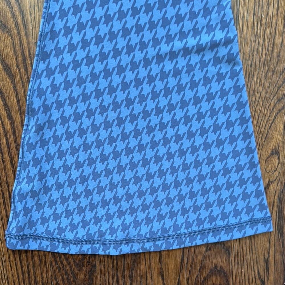 OFFLINE Stylish Blue Houndstooth Flared Bottoms - Picture 3 of 3